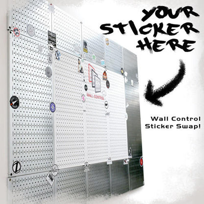 Wall Control Sticker Swap Wall - Maker Sticker Exchange