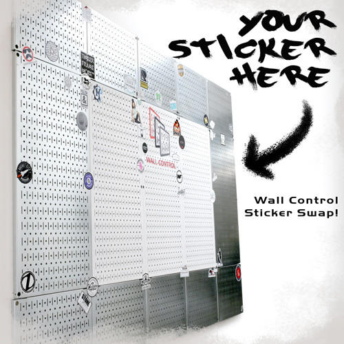 Wall Control Sticker Swap Wall - Maker Sticker Exchange