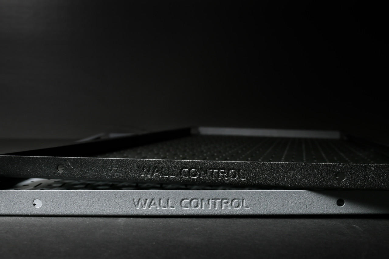 Wall Control Stealth Black and Gun Metal Grey Signature Series Pegboards