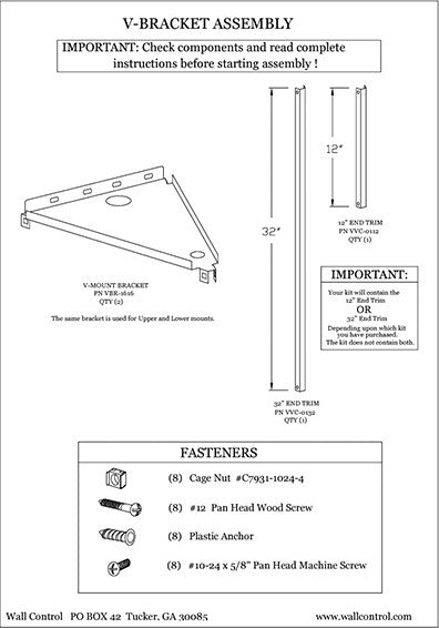 3D V-Bracket Metal Pegboard Space Optimizer
