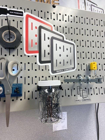 Wall Control Metal Pegboard Jars
