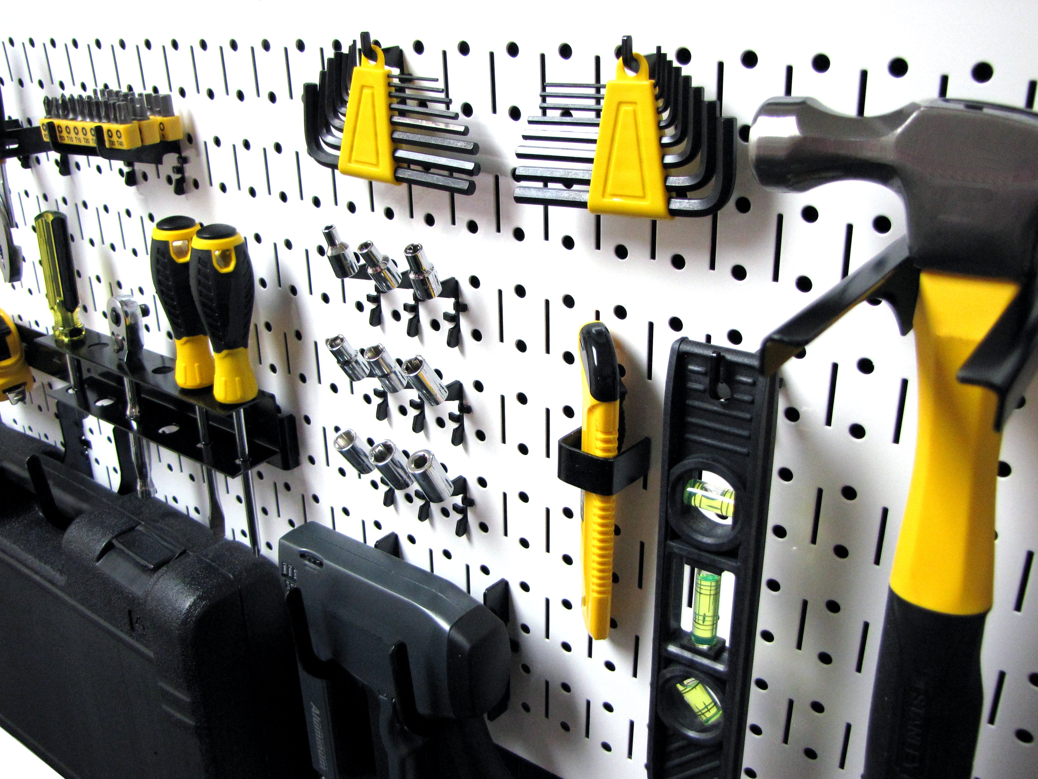 16in x 32in Horizontal Metal Pegboard Tool Board Panel