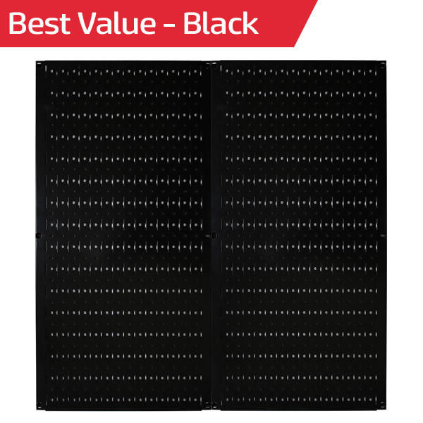 Best Seller Pegboard - Wall Control Best Value Black Metal Peg Boards