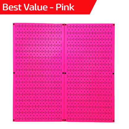 Best Seller Pink Pegboard - Wall Control Best Value Pink Metal Peg Boards