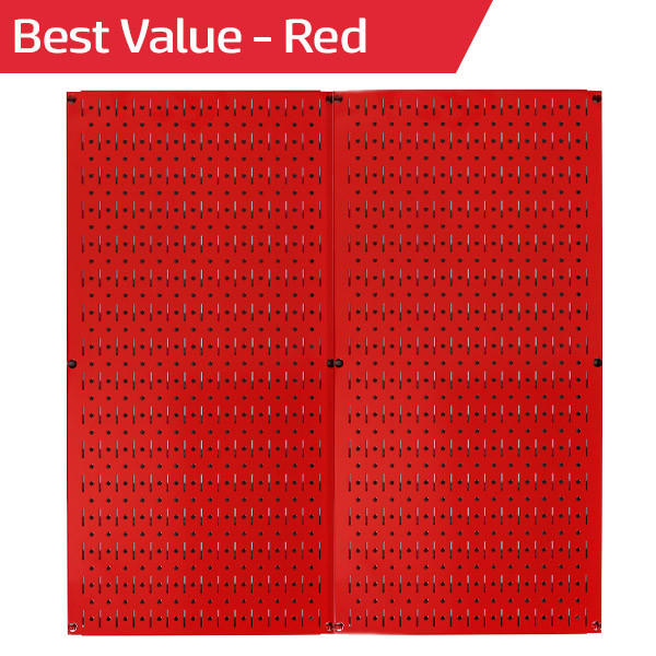 Best Seller Red Pegboard - Wall Control Red Best Metal Peg Board Value