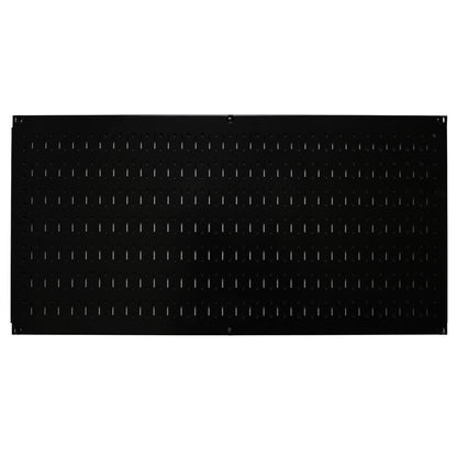 Black Horizontal Metal Pegboard