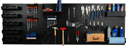 8ft Metal Pegboard Master Workbench Kit - Assorted Pegboard & Accessory Colors