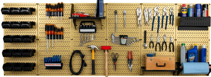 8ft Metal Pegboard Master Workbench Kit - Assorted Pegboard & Accessory Colors
