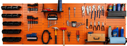 8ft Metal Pegboard Master Workbench Kit - Assorted Pegboard & Accessory Colors