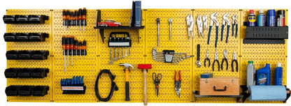 8ft Metal Pegboard Master Workbench Kit - Assorted Pegboard & Accessory Colors