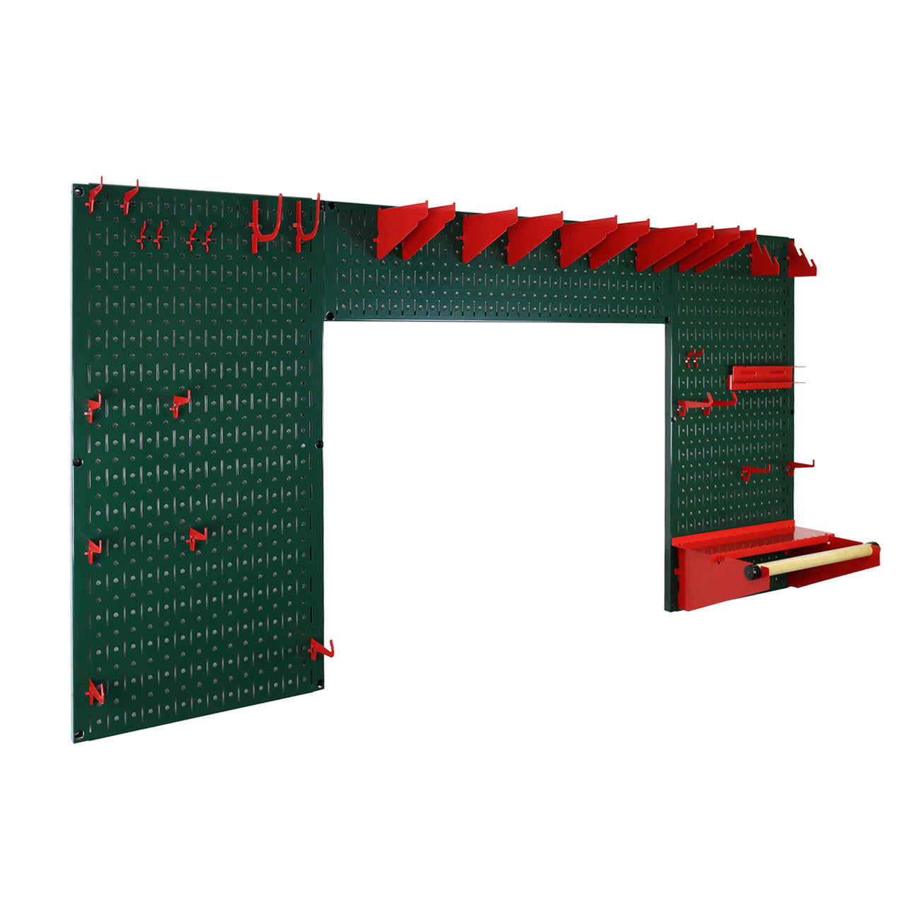 Green Pegboard Made with Recycled Steel Materials for Sustainable Construction