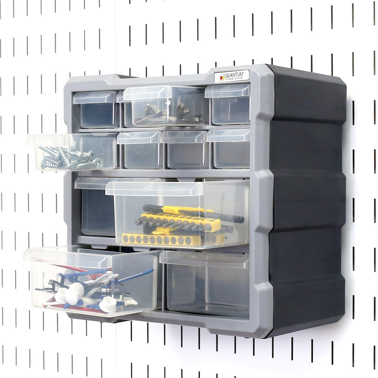 Plastic Pegboard Bin Cabinet for Wall Control Peg Board