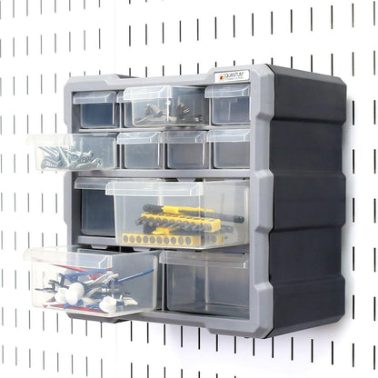 Plastic Pegboard Bin Cabinet for Wall Control Peg Board