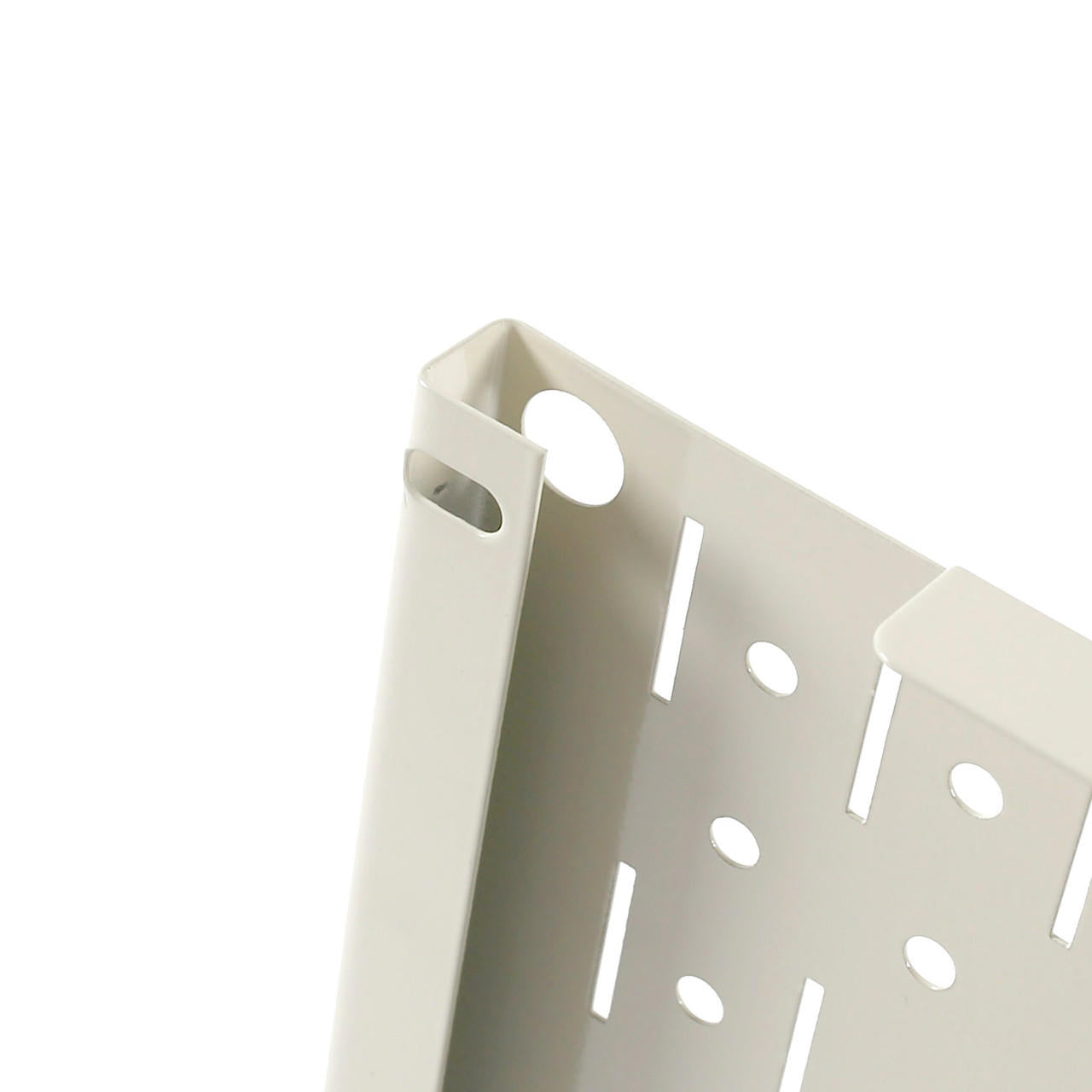 Small Wall Control Beige Pegboard Flange