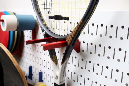 Tennis Racket Storage Wall Hook for Garage Pegboard