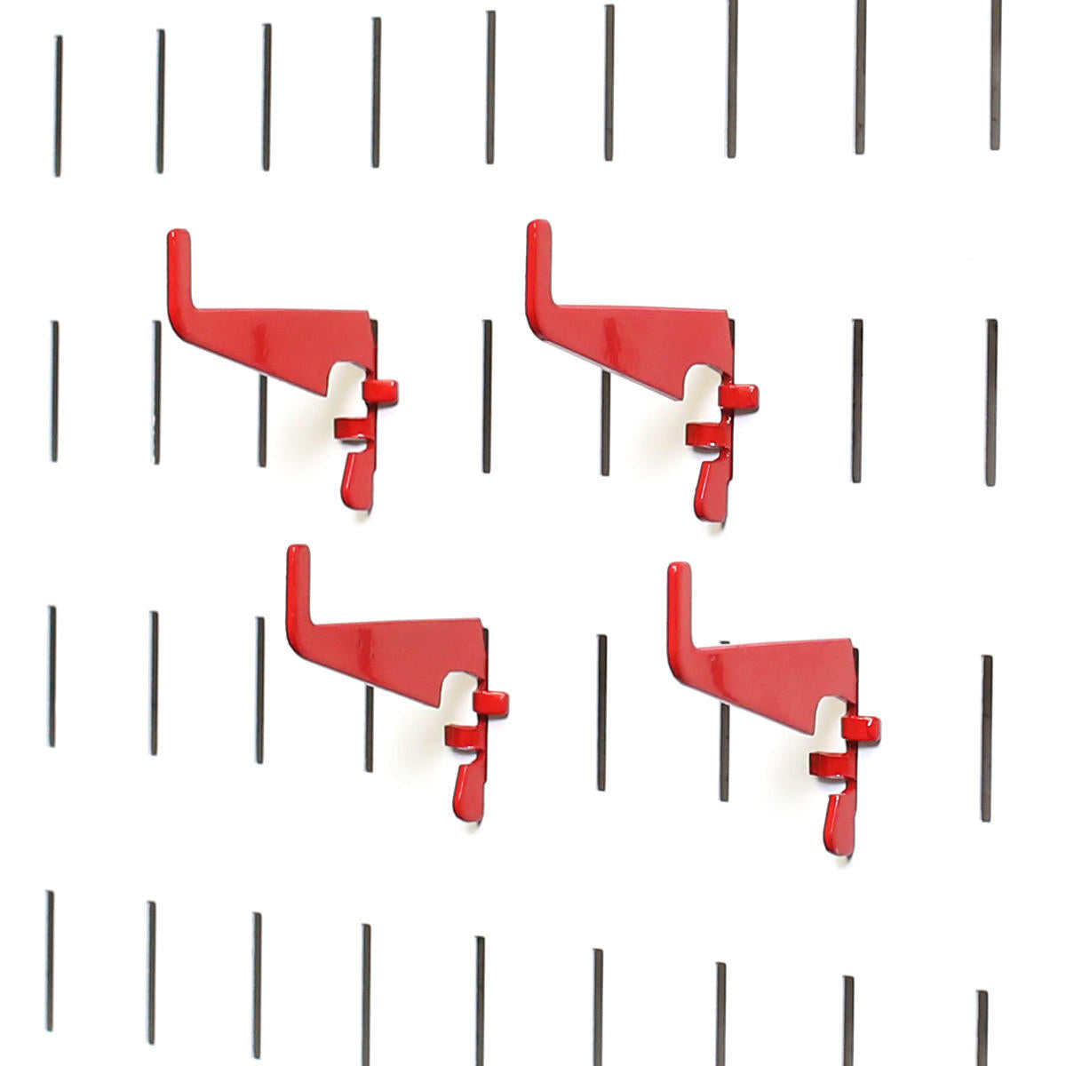 Red Slotted Pegboard Hooks