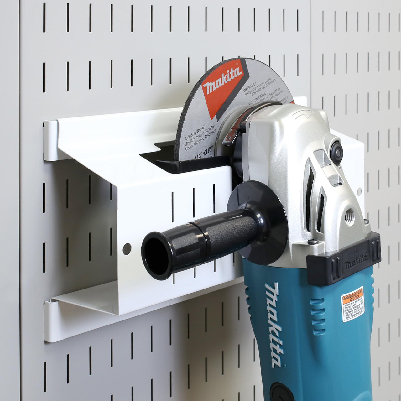 Angle Grinder Storage Rack Pegboard Organizer - 4-1/2" & 7" Angle Grinder Holders