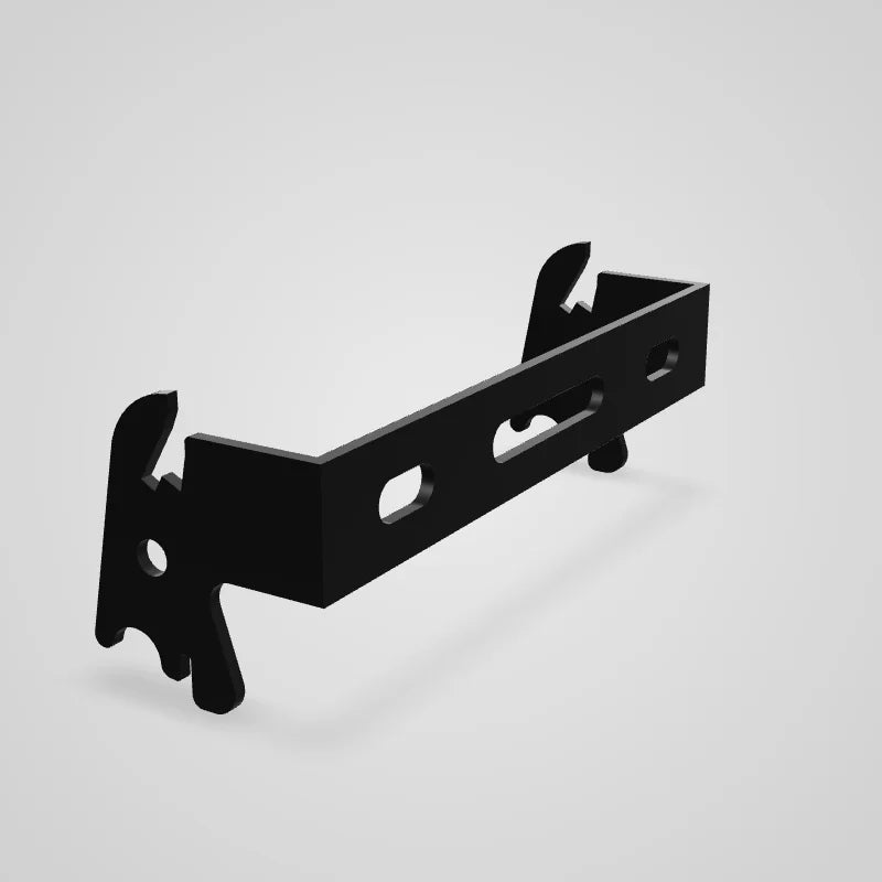 1in x 4in Slotted Metal Pegboard C-Bracket (2) Pack - 10-CB-014 - 3D preview