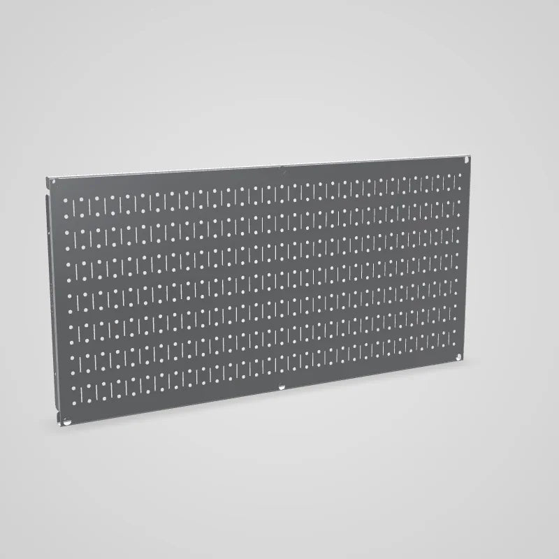 16in x 32in Horizontal Metal Pegboard Tool Board Panel - 3D preview