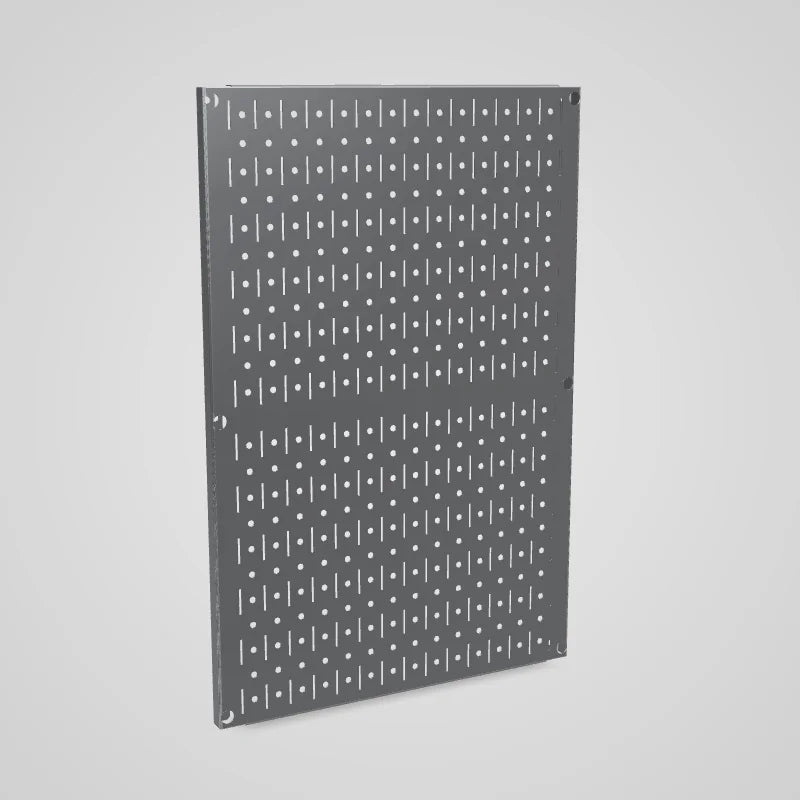 Limited Stock - 24in Tall x 16in Wide Custom Pegboard Panel - Metal Pegboard - 3D preview