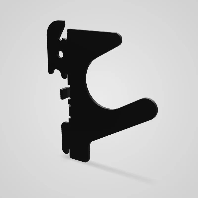 Slanted U-Shaped Slotted Pegboard Hook (2) Pack - 2-1/2 Reach - 10-BOE-007 - 3D preview