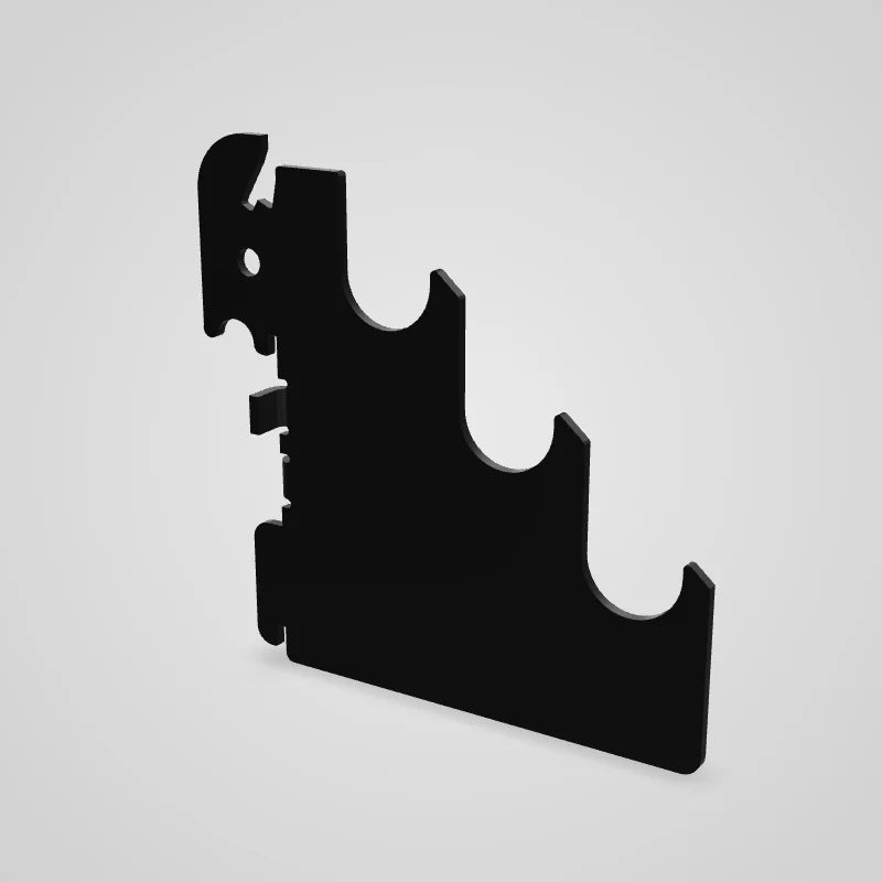 Slotted Metal Pegboard Rod Bracket Pair - 10-CR-105 - 3D preview