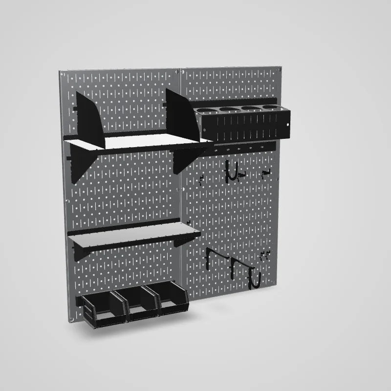 Craft & Hobby Pegboard Organizer Kit - Pegboard With Accessories - 3D preview