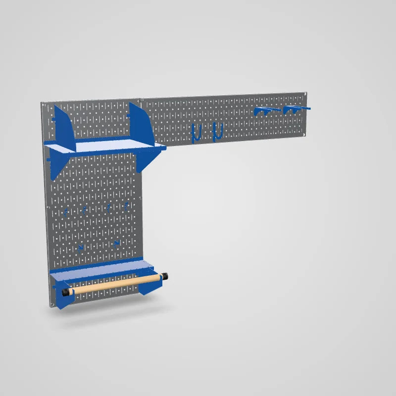 Pegboard Garden Tool Board Organizer Kit - Pegboard with Accessories - 3D preview