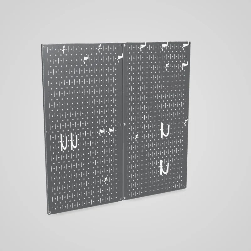 Kitchen Pegboard Organizer Kit Pots & Pans Rack - Pegboard With Hooks - 3D preview
