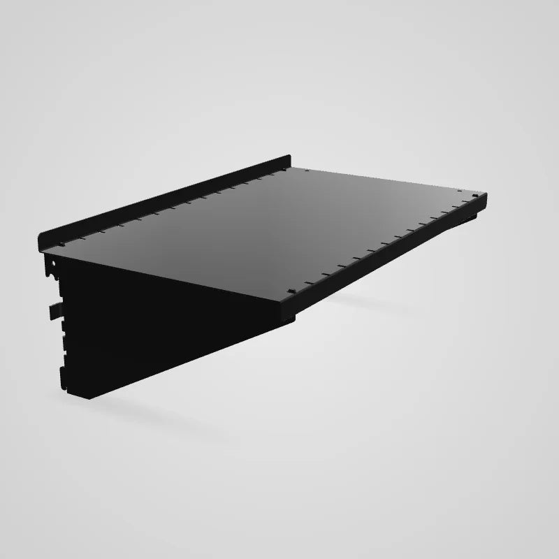 9in Deep Slotted Metal Pegboard Shelf Assembly - ASM-SH-1609 - 3D preview