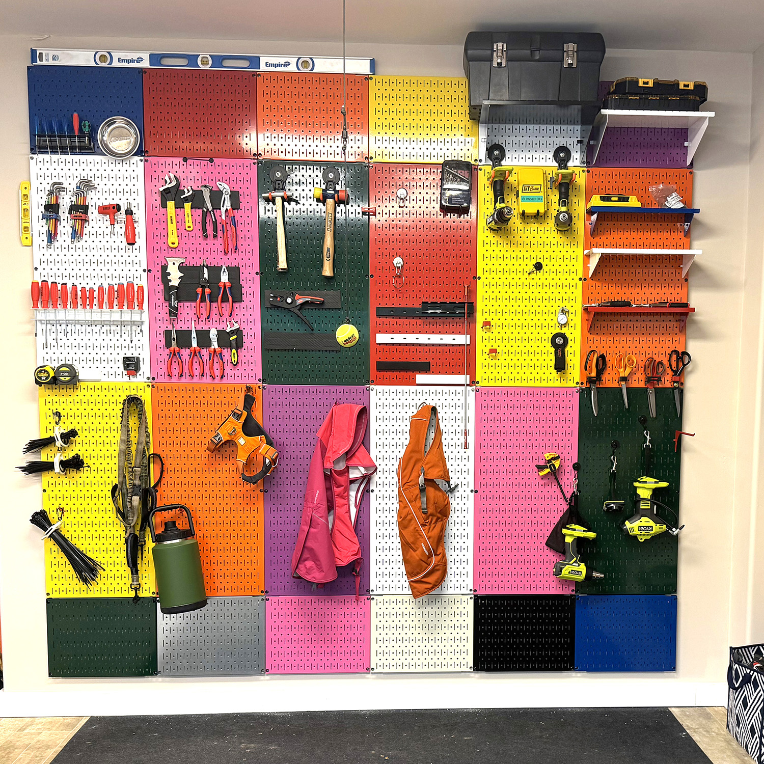 Colorful Metal Pegboard Wall Panels Any Color