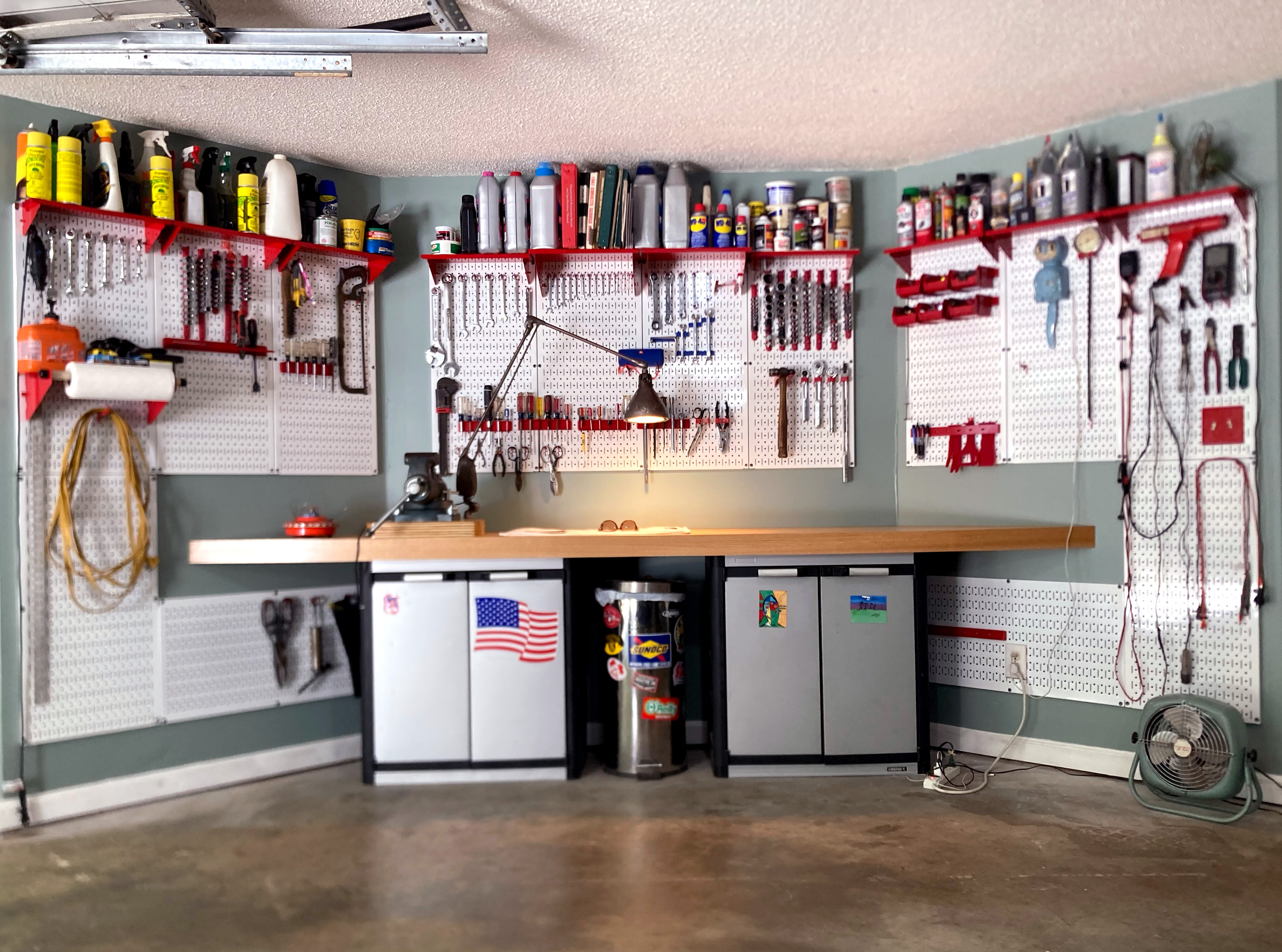 Creative 3 Wall Pegboard Storage System Installation